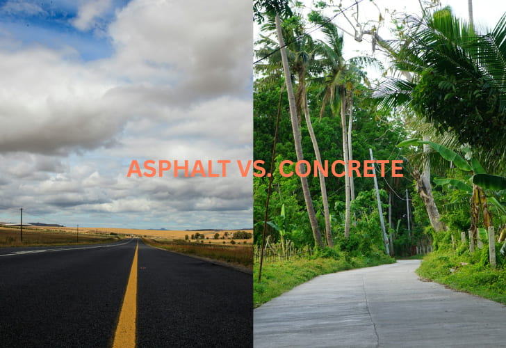 asphalt vs. concrete