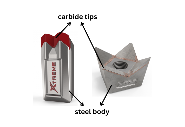 carbide mulcher teeth