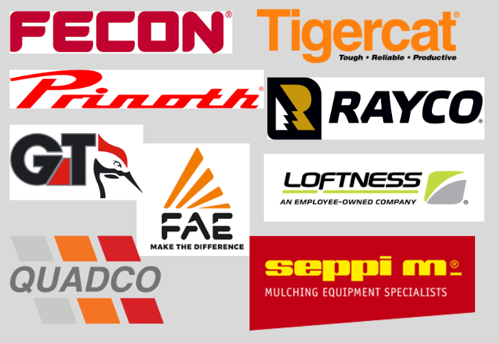 popular brands of forestry mulchers and mulcher teeth