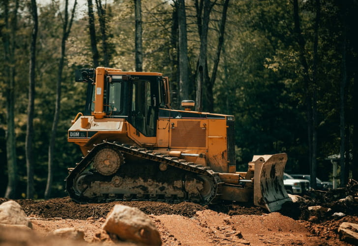 road construction equipment bulldozer