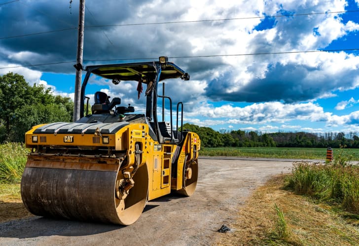 road construction equipment road roller