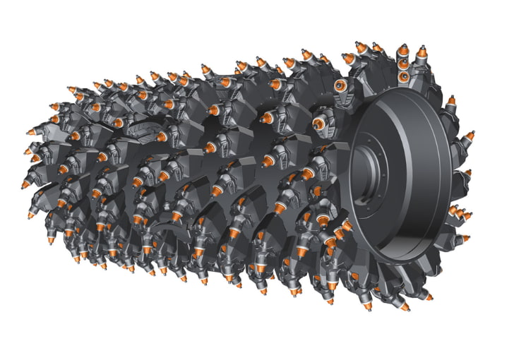 a wirtgen cold milling drum
