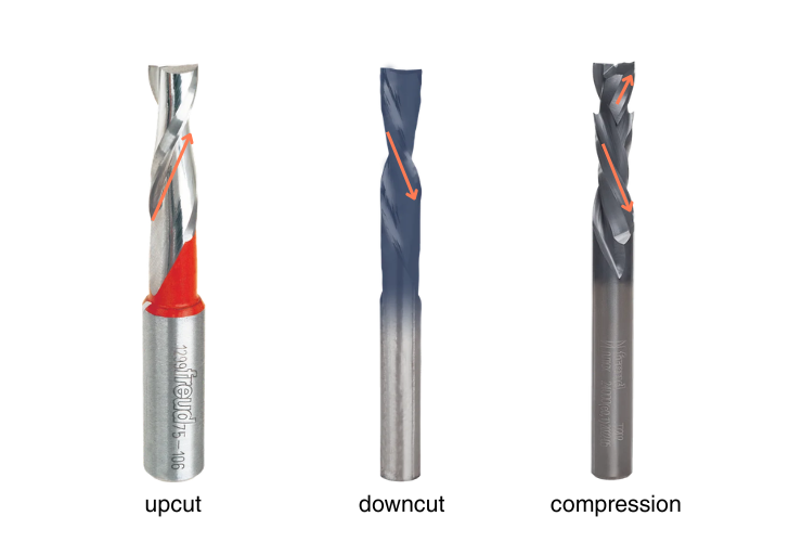 solid carbide spiral router bits-upcut, downcut, compression