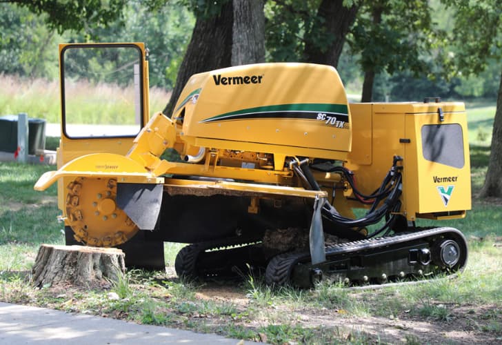 A Stump Grinder a stump grinder